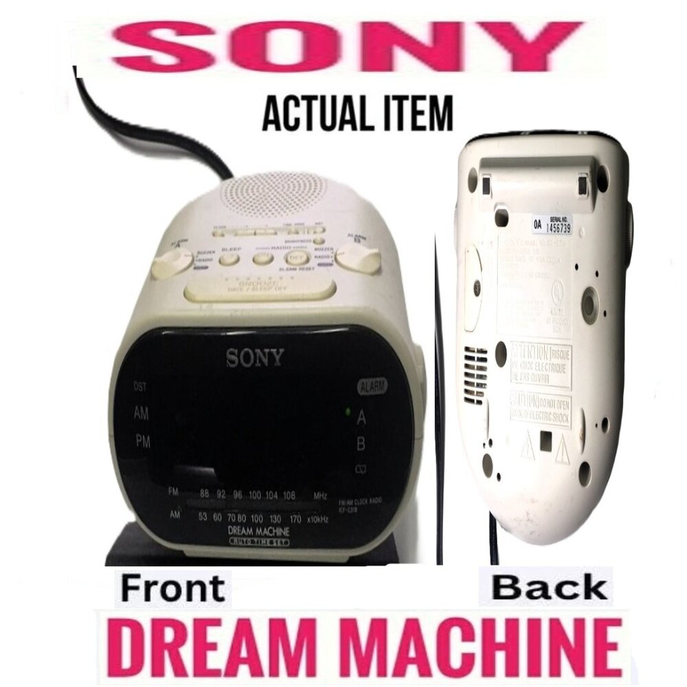 🛑 SONY Radio AM/FM ➕ DREAM MACHINE Digital 🆒 ALARM CLOCK Display 💸 BUY NOW ❗